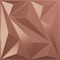 Ekena Millwork 19 5/8in. W x 19 5/8in. H Marquise EnduraWall Decorative 3D Wall Panel Covers 2.67 Sq. Ft. WP20X20MQFCP - alternate 1